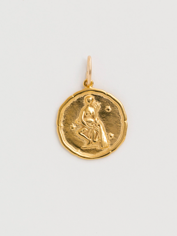 Aquarius Zodiac Pendant – Narrative Jewelry
