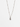 Initial Charm Silver Necklace