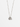 Triple Initial Silver Charm Necklace