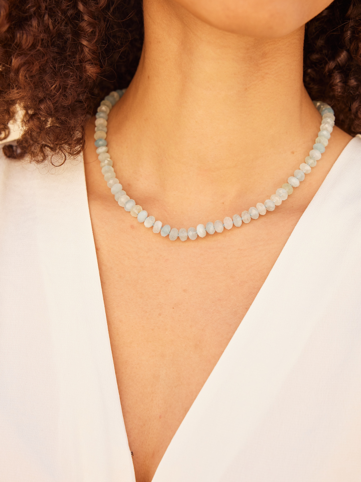 Avalon Aquamarine Gemstone Necklace - Narrative Jewelry