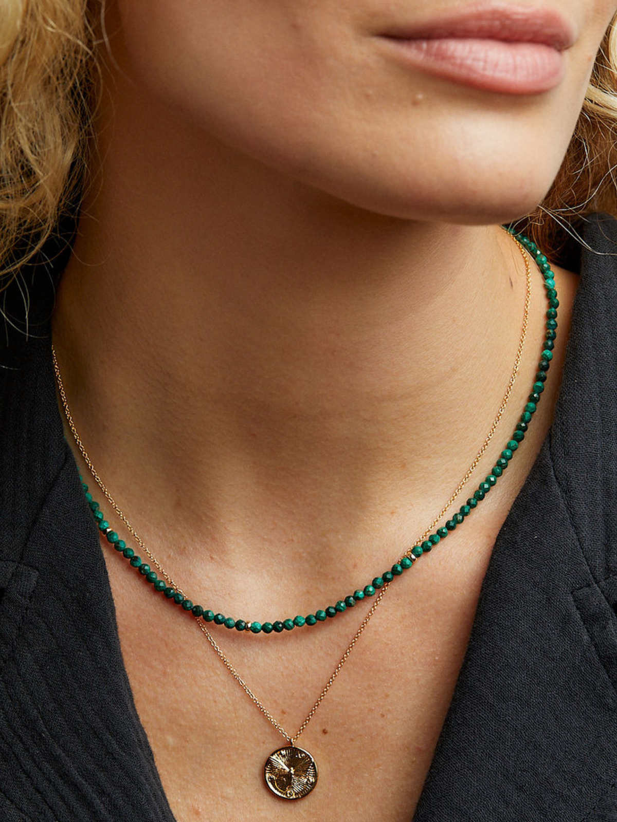 Elise Malachite Necklace