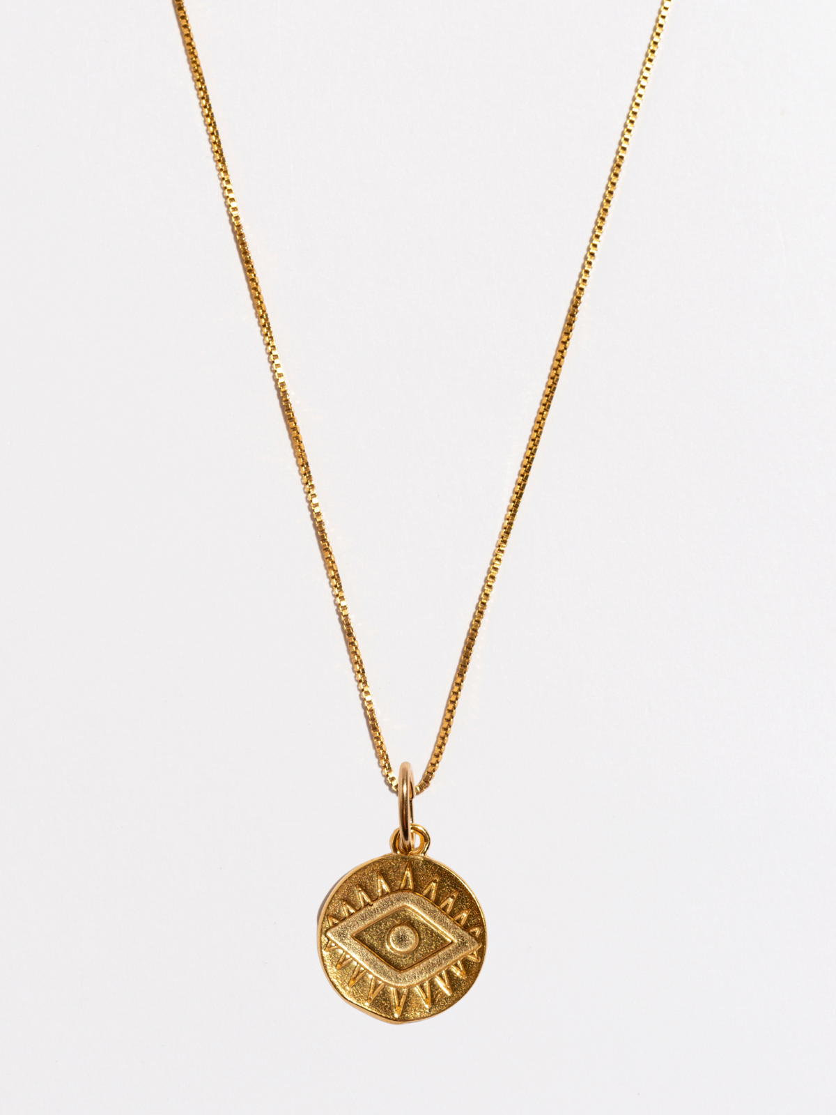 Mati Medium Gold Pendant Necklace
