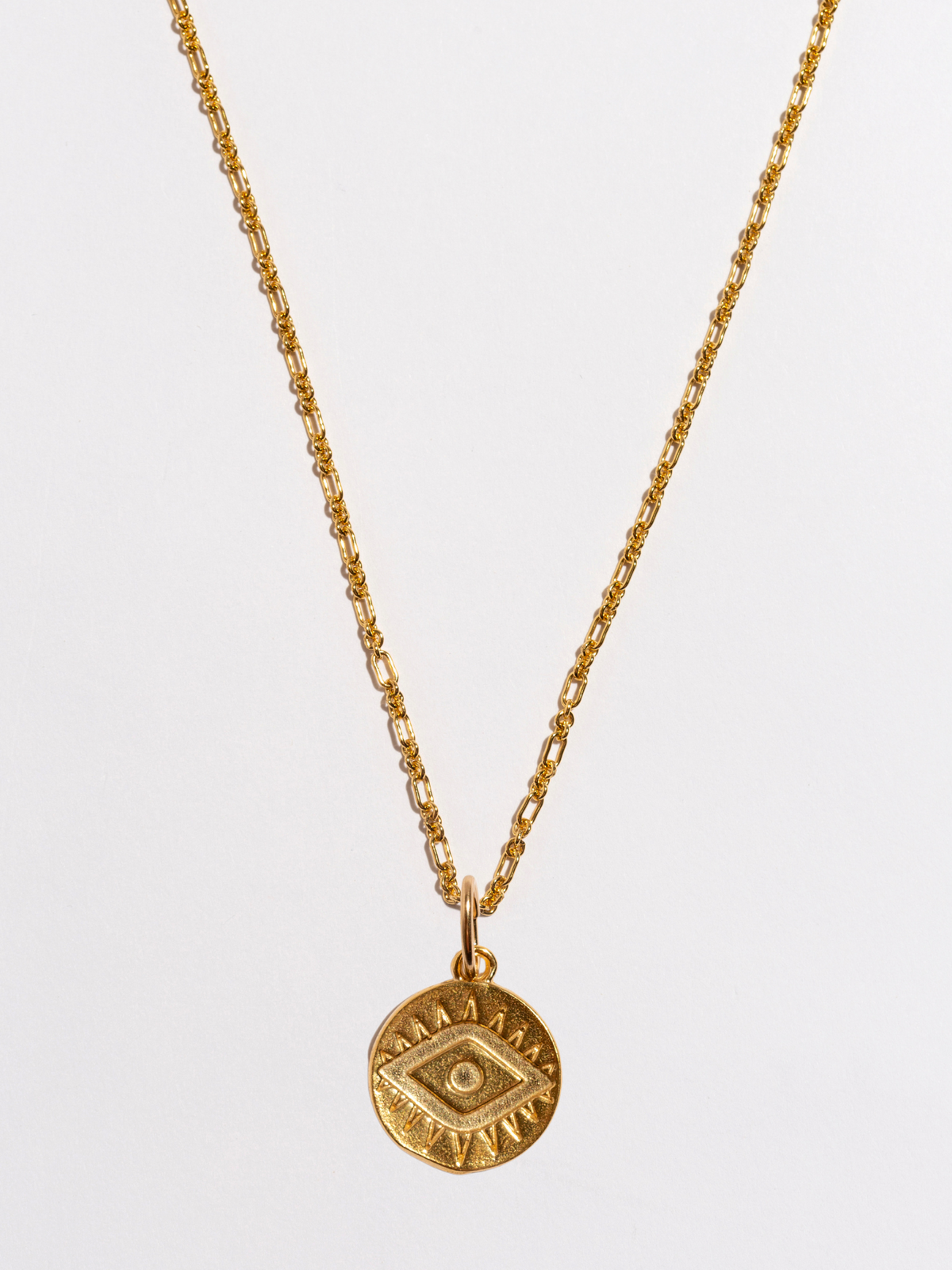 Mati Medium Gold Pendant Necklace