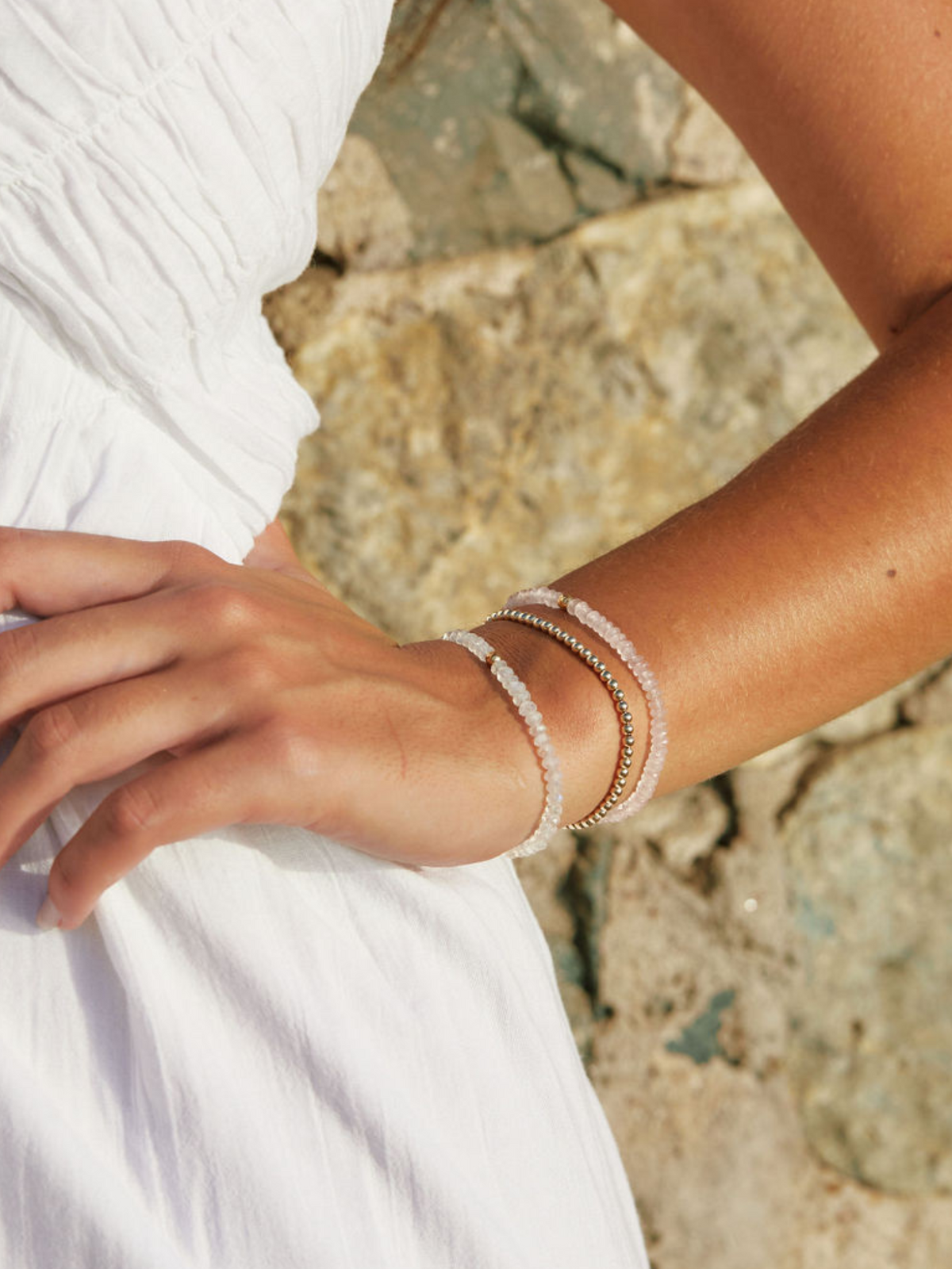 Rock Solid Rose Quartz Bracelet