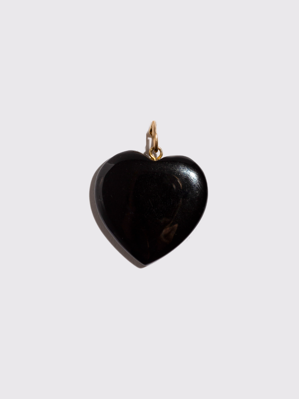 Stevie Black Onyx Heart Pendant