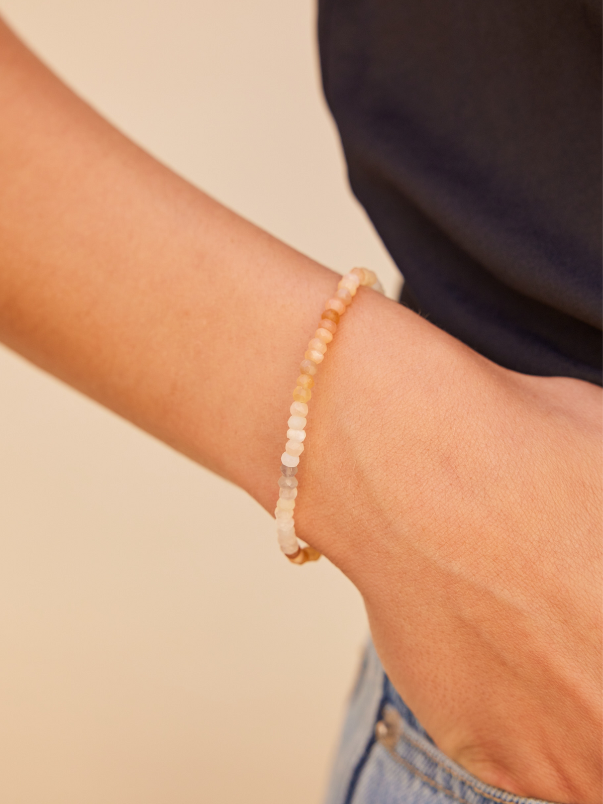 Multi Moonstone Bracelet – Healing Aura Crystals