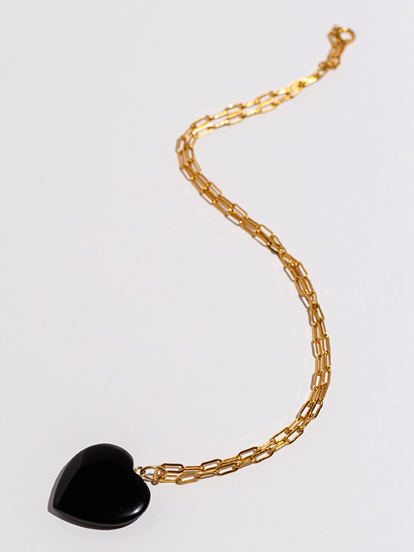 Stevie Black Onyx Pendant Necklace