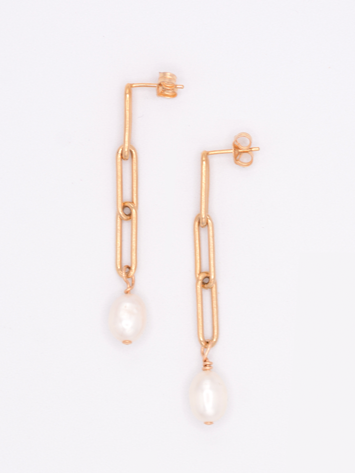 Sophia Pearl Chain Drop Earrings