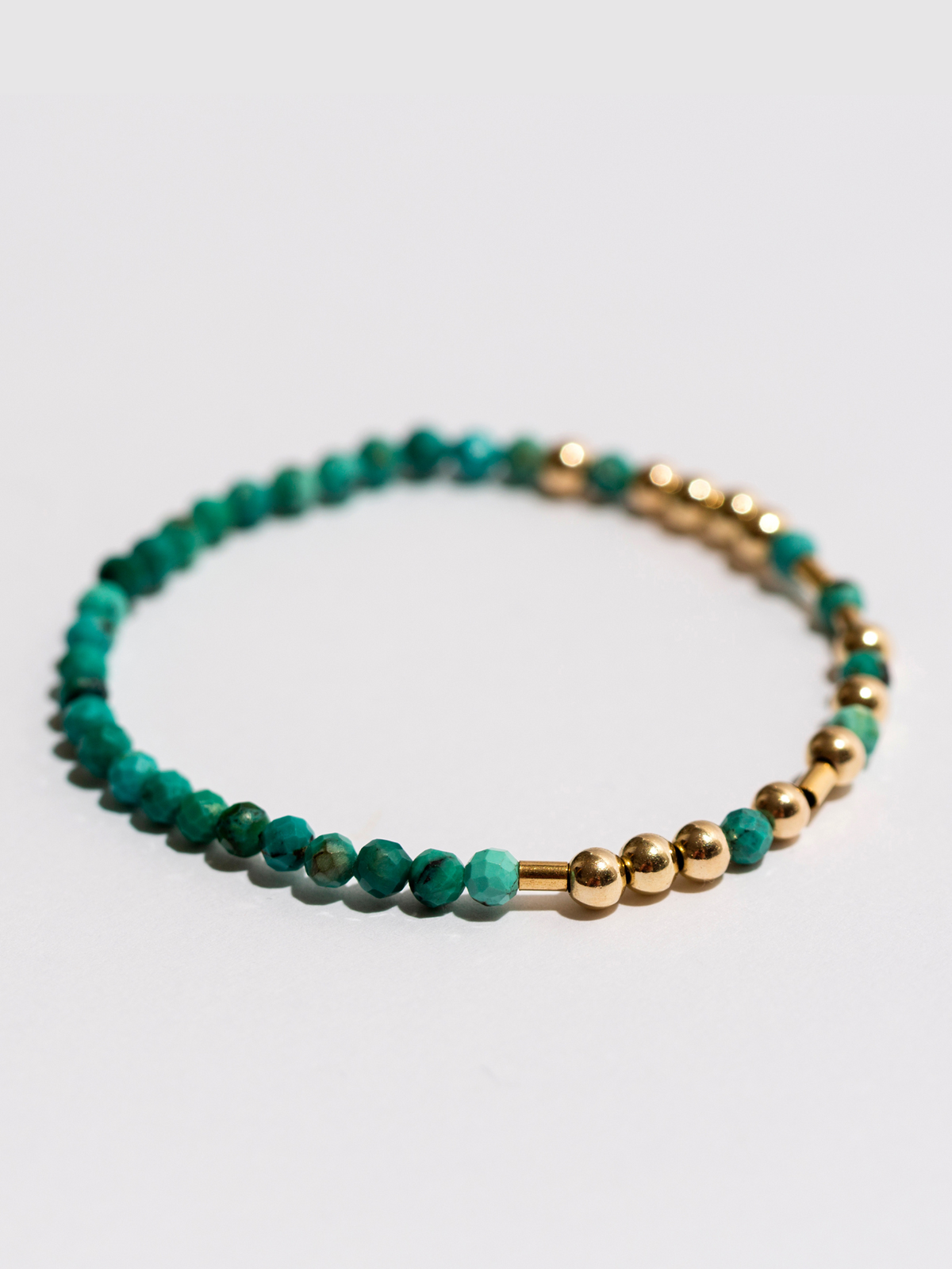 Custom Turquoise Wired Morse Code Bracelet