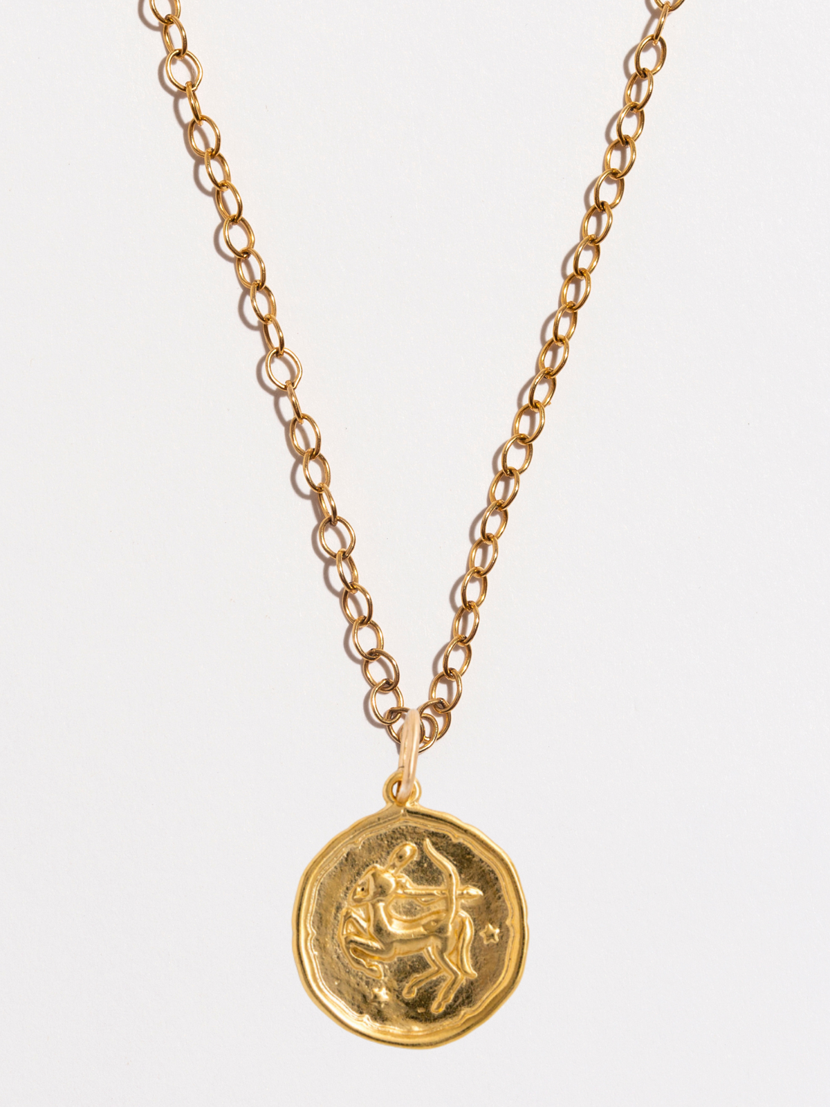 Sagittarius Gold Zodiac Pendant Necklace