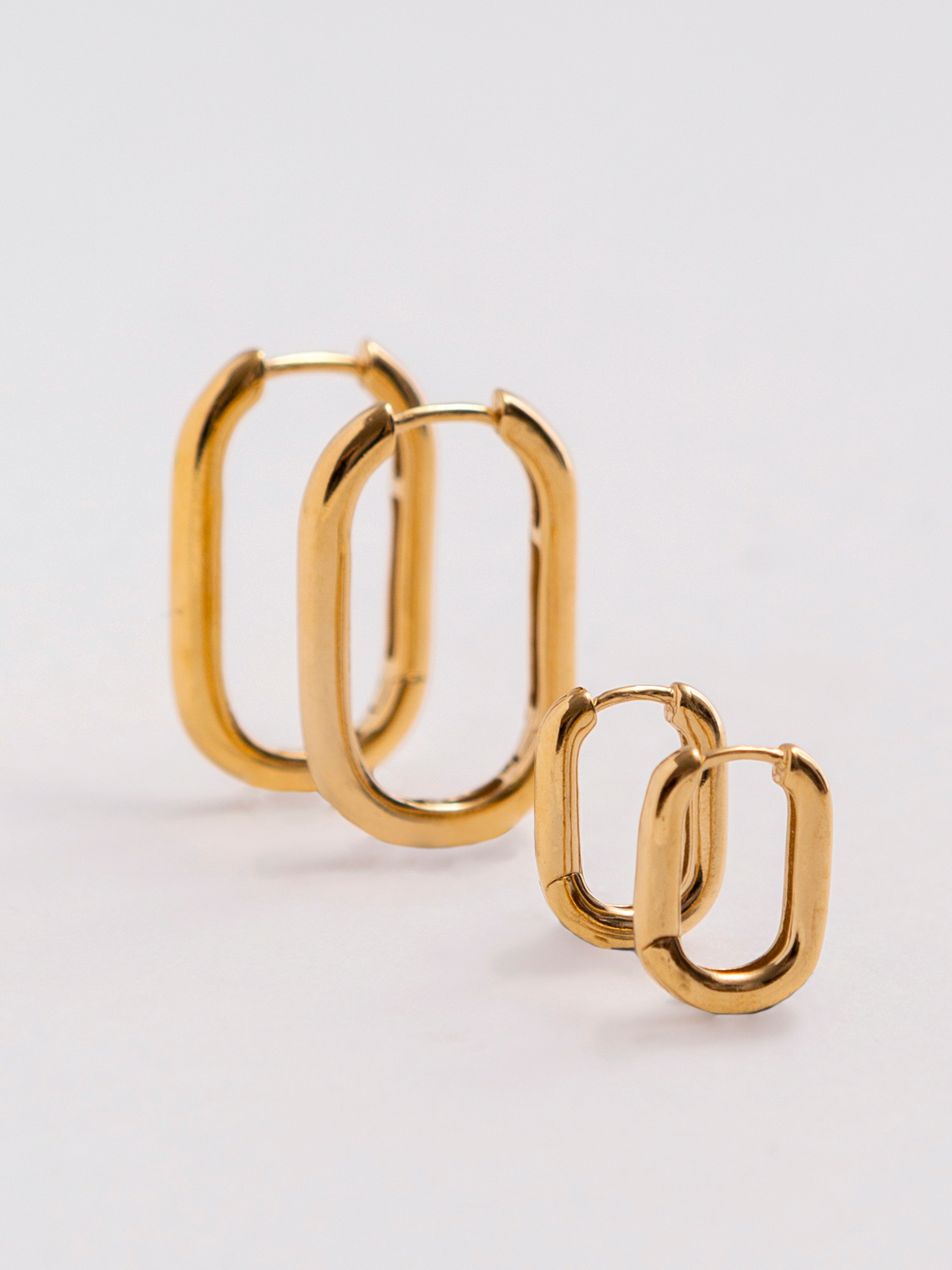 Emily Large Paperclip Hoops