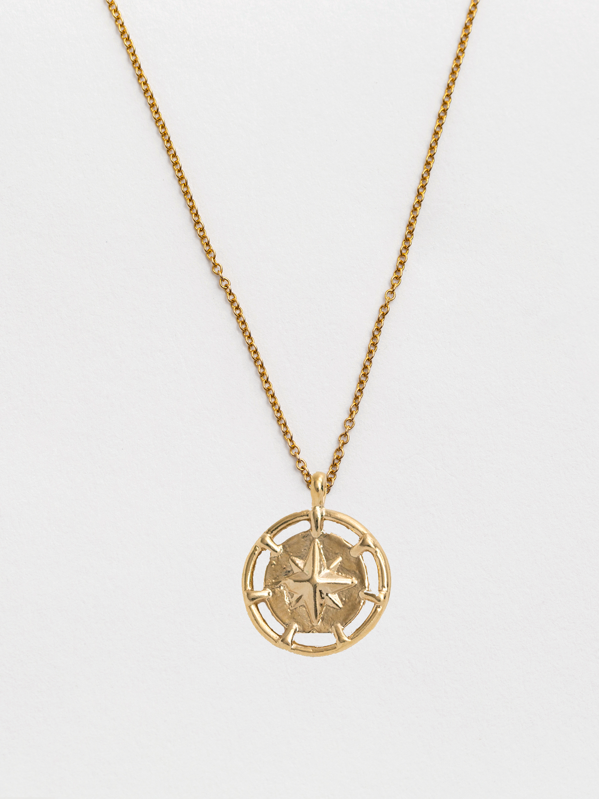 Compass Gold Pendant Pendant Necklace
