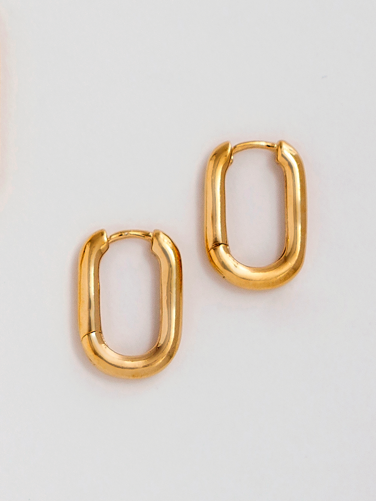Emily Small Paperclip Hoops