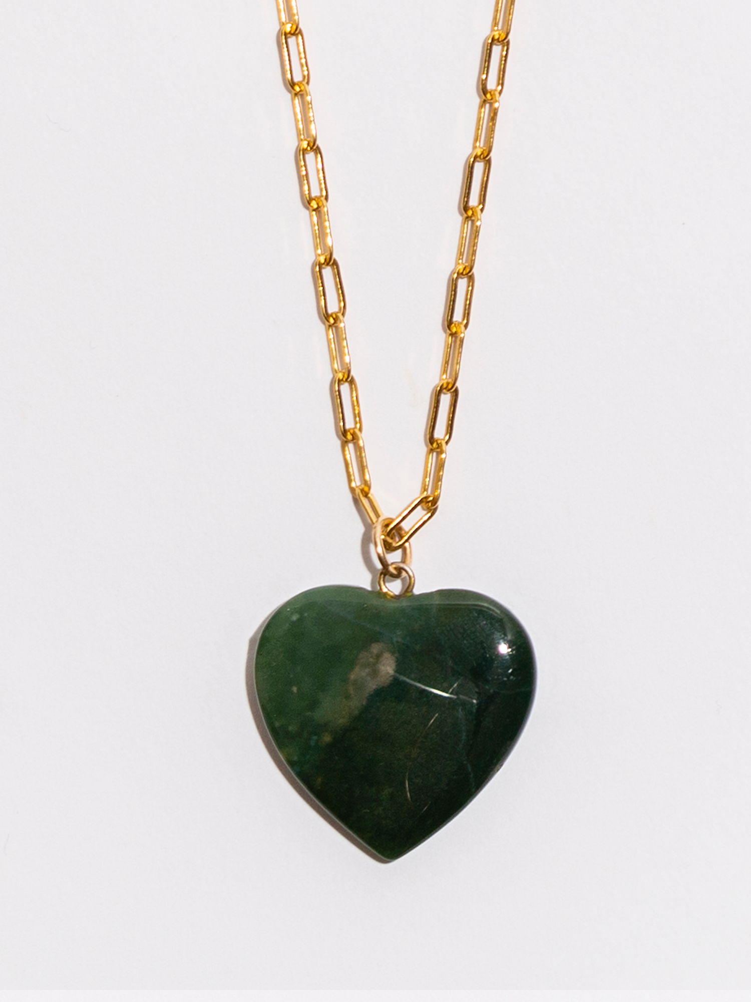 Piranesi - Medium Wave Heart Necklace in Green Tsavorite - 18K Yellow –  Robinson's Jewelers