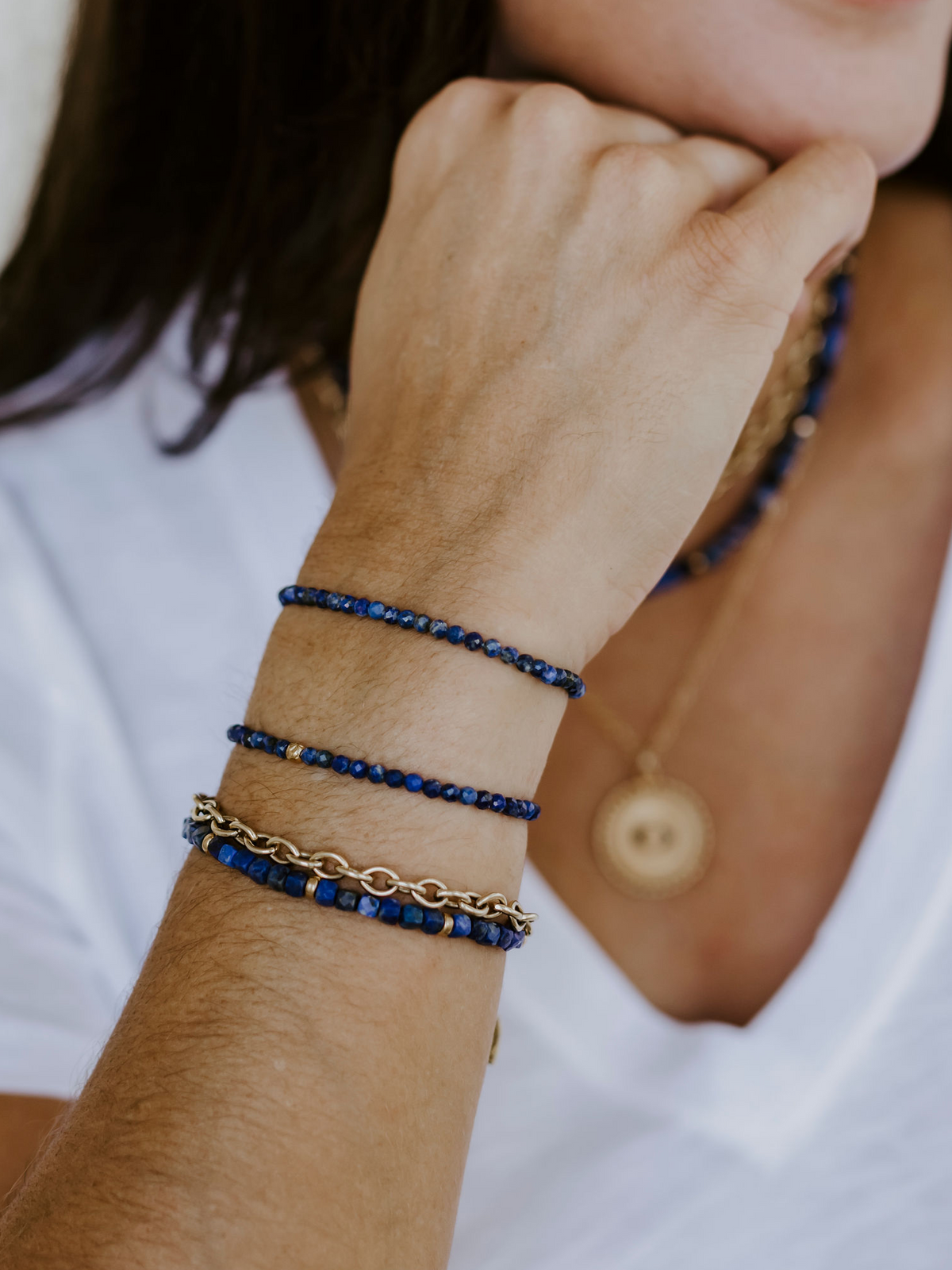 Rock Solid Lapis Lazuli Bracelet