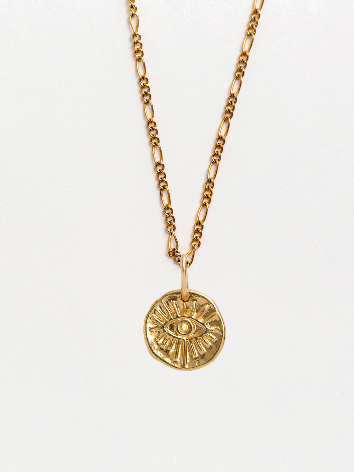 Mati Small Gold Pendant Necklace