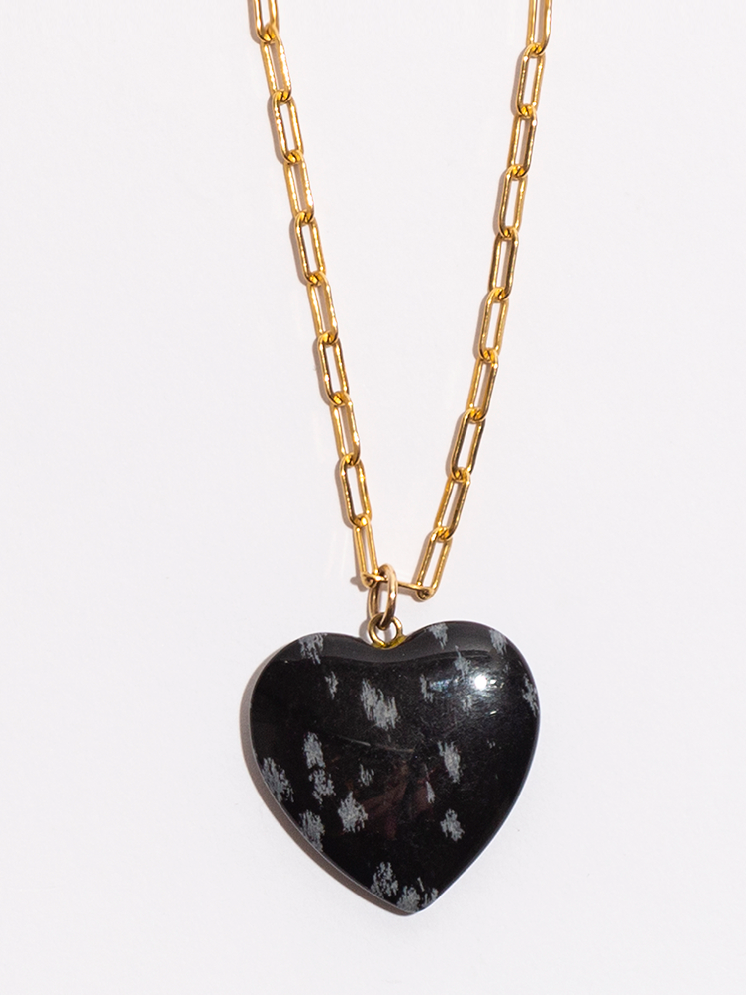 Obsidian 2025 heart pendant